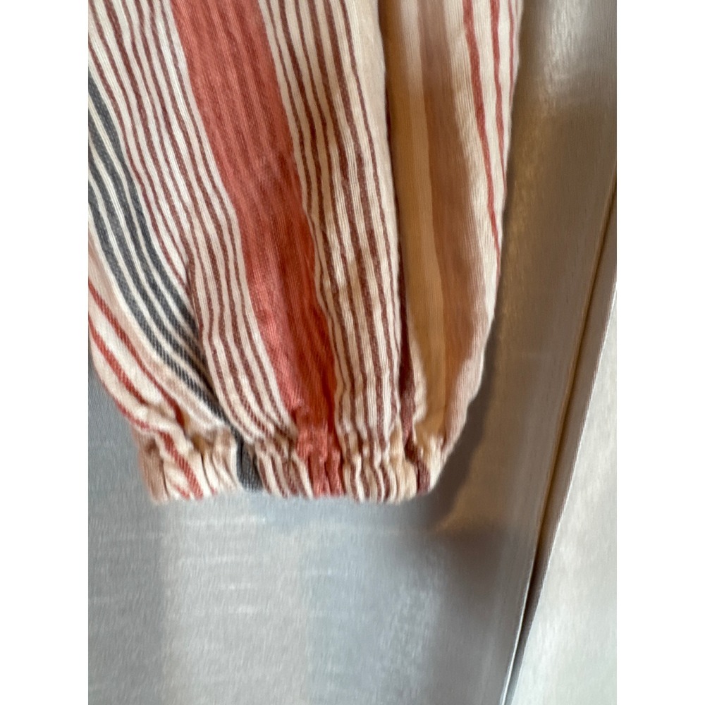 Universal Thread Women's Striped Button Front Wide Leg Jumpsuit Small - Picture 6 of 8